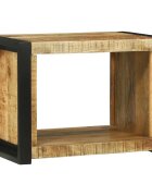 vidaXL Стенен куб Кафяво 55 x 35 x 40 см Солидно мангово дърво
