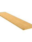 vidaXL Стенен рафт 100x20x15 см бамбук