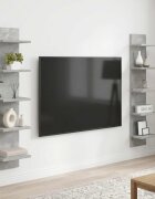 vidaXL Стенен рафт 2 бр. Бетонно сиво 22 x 15 x 100 см