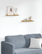 vidaXL Стенен рафт 2 бр. Бежово 40 x 9 x 3 cm Инженерна дървесина