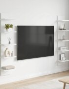 vidaXL Стенен рафт 2 бр. Бяло 22 x 15 x 100 см Инженерна дървесина