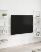 vidaXL Стенен рафт 2 бр. Бяло 30 x 15 x 100 см Инженерна дървесина