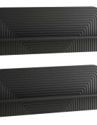 vidaXL Стенен рафт 2 бр. Черно 102 x 135 x 375 см