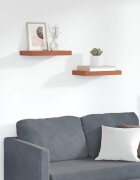 vidaXL Стенен рафт 2 бр. Червено 40 x 235 x 38 см