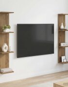 vidaXL Стенен рафт 2 бр. Дъб артизан 22 x 15 x 100 см