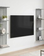 vidaXL Стенен рафт 2 бр. Сив Сонома 25 x 15 x 100 см