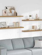 vidaXL Стенен рафт 4 бр. Кафяво 120 x 235 x 38 cm