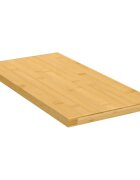 vidaXL Стенен рафт 40x20x15 см бамбук