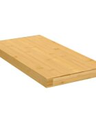 vidaXL Стенен рафт 40x20x25 см бамбук