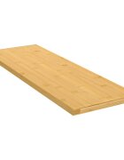 vidaXL Стенен рафт 60x20x15 см бамбук