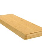 vidaXL Стенен рафт 60x20x4 см бамбук