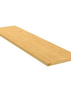 vidaXL Стенен рафт 80x20x15 см бамбук