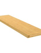 vidaXL Стенен рафт 80x20x25 см бамбук