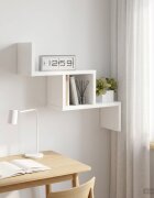 vidaXL Стенен рафт Бяло 48 x 15 x 42 см Инженерна дървесина