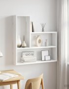 vidaXL Стенен рафт Бяло 60 x 11 x 60 см Инженерна дървесина