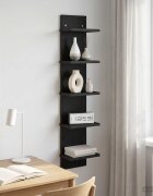 vidaXL Стенен рафт Черен дъб 22 x 15 x 100 см Инженерна дървесина