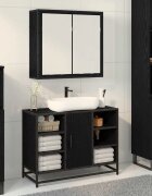 vidaXL Стенен рафт Черния дъб 65 x 20 x 60 см