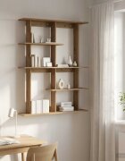 vidaXL Стенен рафт Дъб артизан 102 x 20 x 130 см Инженерна дървесина