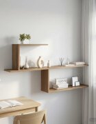 vidaXL Стенен рафт Дъб артизан 122 x 18 x 60 см Инженерна дървесина
