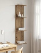 vidaXL Стенен рафт Дъб артизан 25 x 15 x 100 см Инженерна дървесина