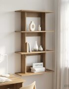 vidaXL Стенен рафт Дъб артизан 56 x 20 x 90 см