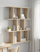 vidaXL Стенен рафт Дъб сонома 102 x 20 x 96 см Инженерна дървесина