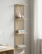 vidaXL Стенен рафт Дъб сонома 25 x 15 x 100 см Инженерна дървесина