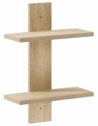 vidaXL Стенен рафт Дъб сонома 30 x 13.5 x 43 cm Инженерна дървесина