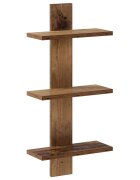vidaXL Стенен рафт Дъбова дървесина 30 x 135 x 645 см