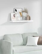 vidaXL Стенен рафт Монтиране на стена Бял мрамор 90 x 235 x 38 cm