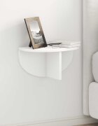 vidaXL Стенен рафт Монтиране на стена Бяло 38 x 19 x 19 см