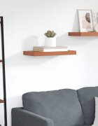vidaXL Стенен рафт Монтиране на стена Червено 60 x 235 x 38 cm