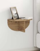 vidaXL Стенен рафт Монтиране на стена Дъб 38 x 19 x 19 см