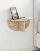 vidaXL Стенен рафт Монтиране на стена Сонома дъб 38 x 19 x 19 см