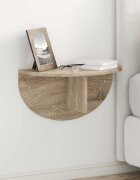 vidaXL Стенен рафт Монтиране на стена Сонома дъб 48 x 24 x 24 см