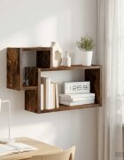 vidaXL Стенен рафт Опушен дъб 55 x 15 x 35 см