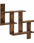 vidaXL Стенен рафт Опушен дъб 85 x 135 x 735 см Инженерна дървесина