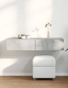 vidaXL Стенен рафт с чекмеджета 100x36x19 см инженерно дърво