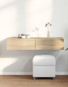 vidaXL Стенен рафт с чекмеджета дъб сонома 100x36x19см инженерно дърво