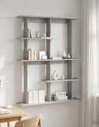 vidaXL Стенен рафт Сив Сонома 102 x 20 x 130 см Инженерна дървесина
