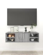vidaXL Стенен рафт сив сонома 102x30x29 см инженерно дърво