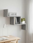 vidaXL Стенен рафт Сив Сонома 48 x 15 x 42 см Инженерна дървесина
