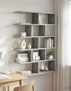 vidaXL Стенен рафт Сив Сонома 70 x 20 x 100 см Инженерна дървесина