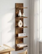 vidaXL Стенен рафт Старо дърво 22 x 15 x 100 см Инженерна дървесина