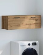 vidaXL Стенен шкаф 100 x 36.5 x 35 cm Инженерна дървесина дъб артизан