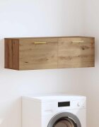 vidaXL Стенен шкаф 100 x 36.5 x 35 cm Инженерна дървесина дъб артизан