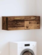 vidaXL Стенен шкаф 100 x 36.5 x 35 cm Инженерна дървесина Старо дърво