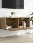 vidaXL Стенен шкаф 100 x 365 x 35 cm Инженерна дървесина Дъб артизан