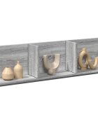 vidaXL Стенен шкаф 100x165x30 см сив сонома инженерно дърво