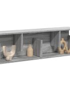 vidaXL Стенен шкаф 100x20x30 см сив сонома инженерно дърво